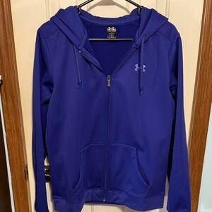 Under Armour Royal Blue Full-Zip Hoodie women’s size large